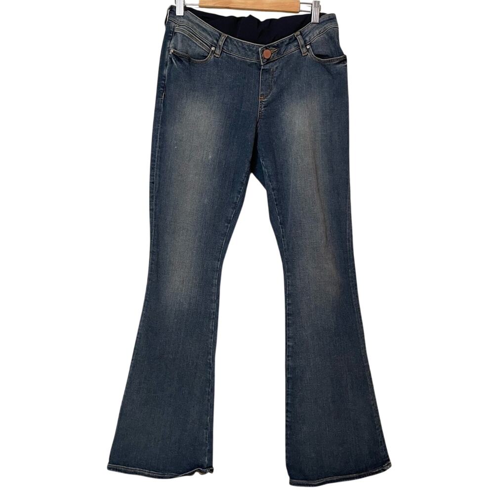 ASOS Maternity Bootcut Tummy Panel Jeans Womens 8 Blue Denim Casual Fall